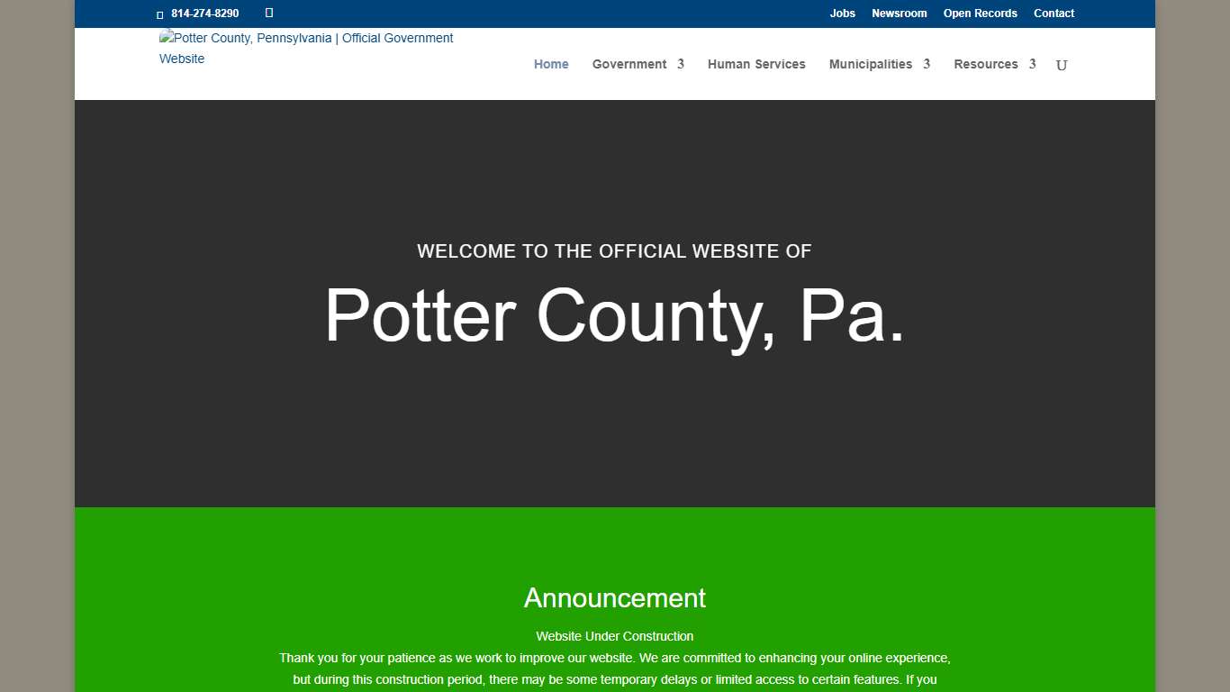 Potter County, Pennsylvania | Official Government Website | Potter County | God's Country